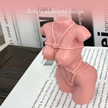 Candle Molds - Silicone Mold for Candles Making, DIY 3D Moulds for Soy Wax, Beeswax, Scented Candle, Valentine's Day Gifts (Body) - color: Body