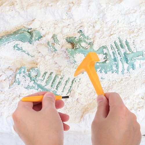 Garneck 10 Sets Dinosaur Digging Tools for Kids Excavation Tool Set