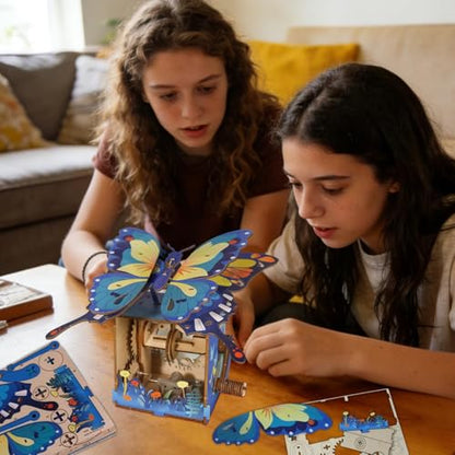 Music Park 3D Wooden Puzzle, Butterfly Music Box - color: Colorbutterfly