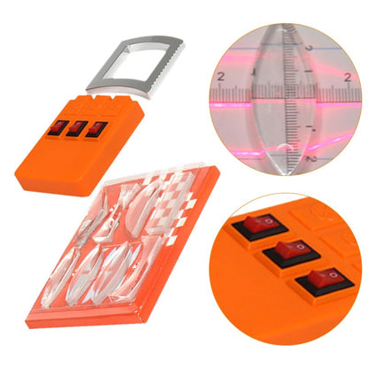 BESPORTBLE Physics Optics Experiment Kit, Geometric Light Refraction Triangular Prism Concave Convex Lens Set, Science Teaching Demonstration Tool for School
