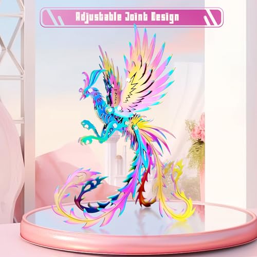 FILASLFT 3D Metal Puzzles for Adults,Undead Bird Seven 3D Puzzles - color: C8-undead Bird-seven Colors