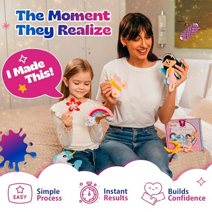 Pinwheel Crafts Fairytale Sewing Kit for Kids Ages 5-12, Learn to Sew - color: Fairytale