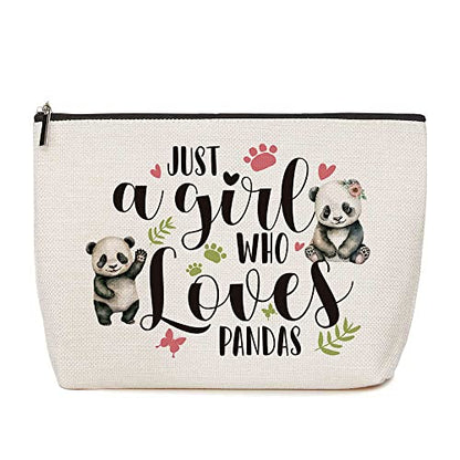 Panda Makeup Bag Funny Animal Cosmetic Bag Panda Gifts for Girls - color: Multicolor0593