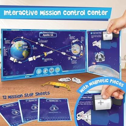 Imagimake Mapology Man's Journey to Moon, Apollo 11 3D Model Kit for Kids - style: Man's Journey to Moon