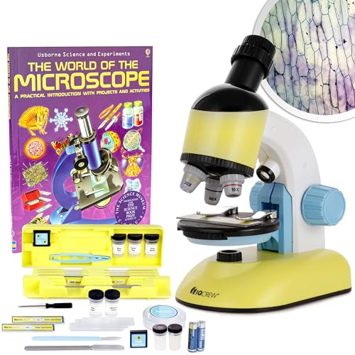 AmScope M44-KT-WM 200X Compound Starter Microscope Kit w/Dual - style: Microscope Kit with Book