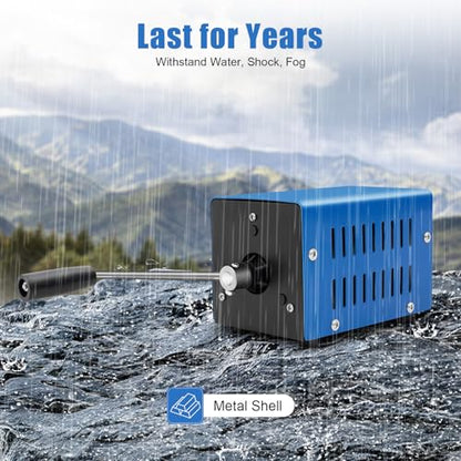20W Hand Crank Generator, Portable Emergency Backup USB Charger for Camping