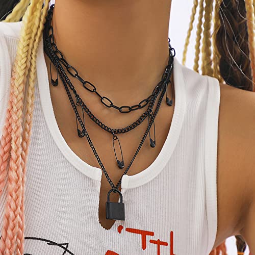 Jishi 16ft Aluminium Curb Chain Roll, Thick Twisted Chain Links, Black Plated Metal Craft Chain Curb Link Chain Spool for Jewelry Making Necklace Bracelet DIY Crafts, Jewelry Making Findings Supplies - color: Black, size: Curb Chain 16ft 6.5mm