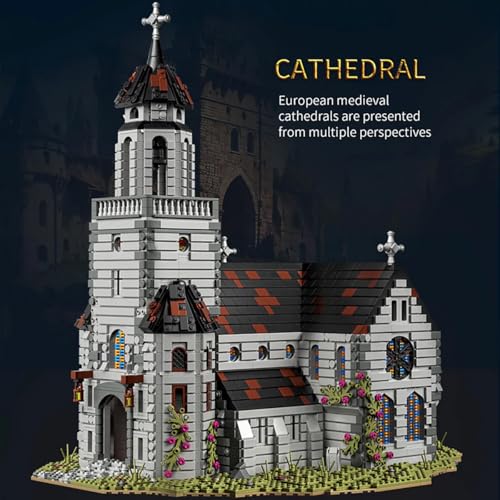 Medieval Cathedral - Building Blocks,6172 PCS Modular Church for Adults - style: Medieval Cathedral