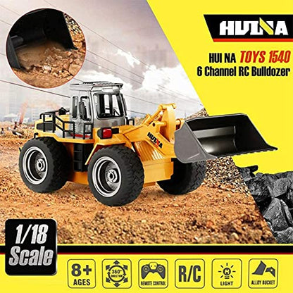 1:18 Sace Remote Control Construction Dump Truck Toy RC Bulldozer Rc Construction Vehicle Truck Boys (Bulldozer)