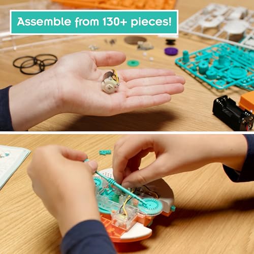 Thames & Kosmos Dusty Robot Vacuum Cleaner STEM Kit | Build a Desktop Robotic Vacuum with Sensors, Explore Robotics, Engineering & Mechanical Devices, Fun Gift for Ages 8+ or Adults