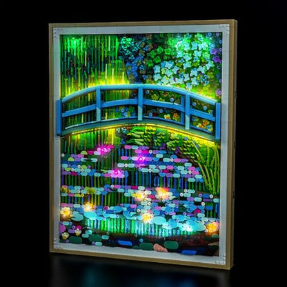 LocoLee Light kit Compatible with Lego 31220 Claude Monet – Bridge Over a Pond of Water Lilies - No Actual Model Only Lights, LED Lighting Compatible with Lego 31220 Monet (RC Version) - style: RC Version