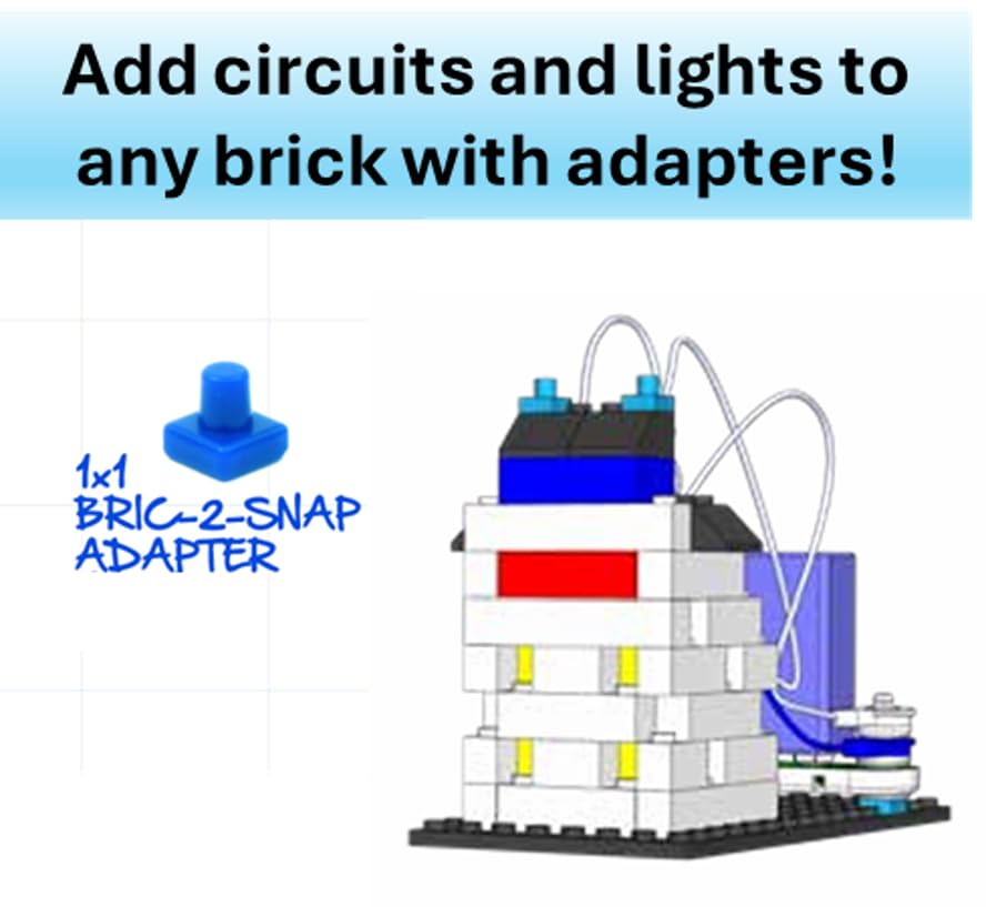 Snap Circuits BRIC Light STEM Building & Circuit Kit for Kids Ages 8+
