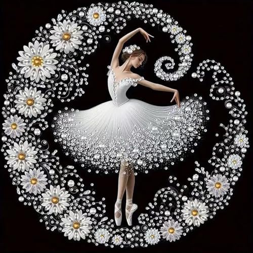 Elegant Dancer Diamond Art Kits for Adults,Diamond Painting Kits 12×12 inch - color: Elegant Dancer