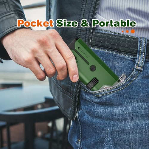 100x-250x Pocket Microscope for Kids Adults, Protable Handheld Miniscope, Mini Microscope Kit for Kids Adults Home School Lab Biology Science Education, Green - color: Green