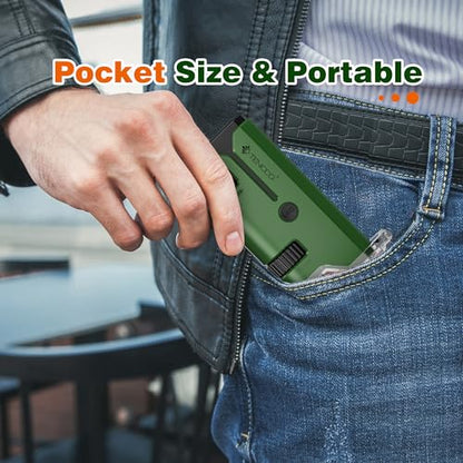 100x-250x Pocket Microscope for Kids Adults, Protable Handheld Miniscope, Mini Microscope Kit for Kids Adults Home School Lab Biology Science Education, Green - color: Green