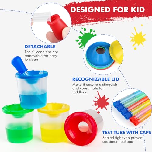 Color Science Test Tubes Droppers for Kids Liquids Pipettes Dropper - style: Beginner science kit