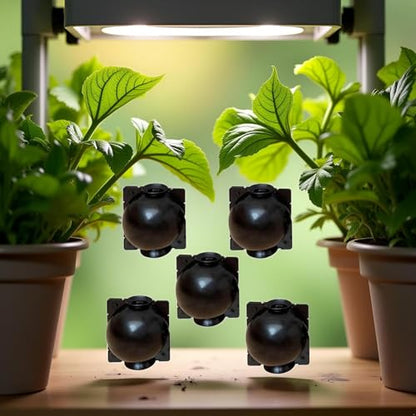 5Pcs Black Plant Rooting Device -Air Layering Pods - High-Pressure Propagation Ball Rooter Box for Garden -Reusable Plant Rooting Device Plant Rooting Grow Box