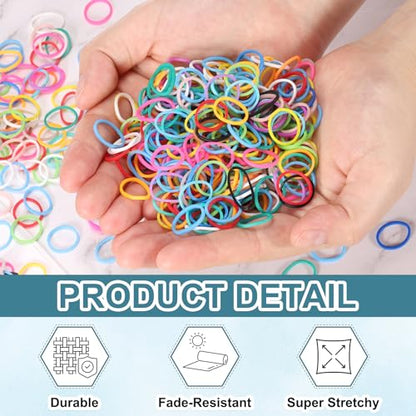 MECCANIXITY 1800 Pcs Loom Rubber Bands Kit with 75 Pcs S-Clips 3-Hooks Rubber Bands Refill Bracelet Making Kits for Weaving DIY Handcrafts Gift, Dark Green - color: Dark Green