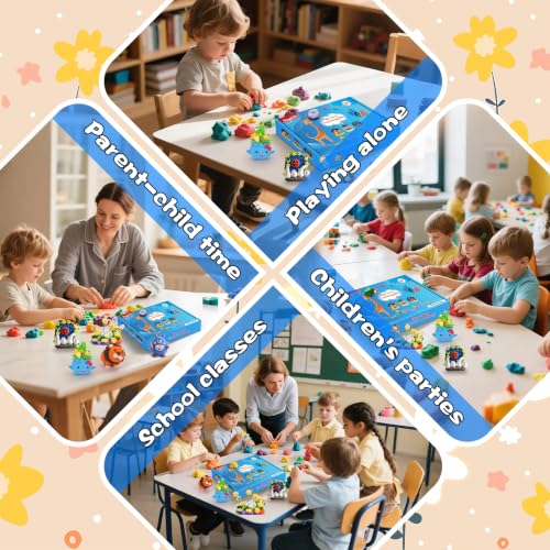 ifergoo Air Dry Clay, 65 Colors Magic Foam DIY Molding Clay for Slime - color: 65 Colors