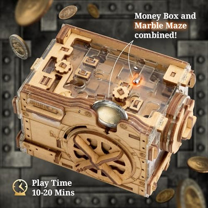 iDventure aMAZEing Safe, Money Puzzle Box for Adults, Box for Cash Gift - color: A-maze-ing Safe
