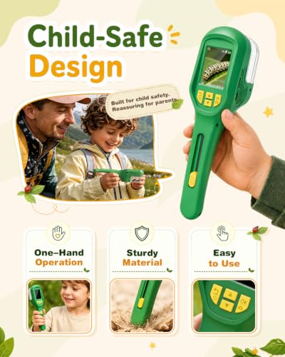 Bug Catcher for Kids with Camera & Auto-Focus