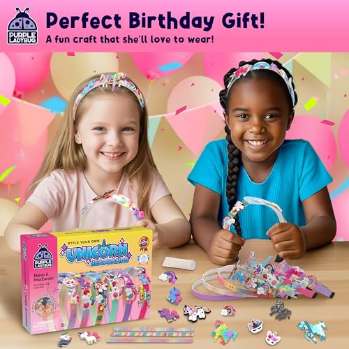 DIY Unicorn Headband for Girls Ages 5+, Mess-Free Birthday Gifts Idea - style: Unicorn Headbands