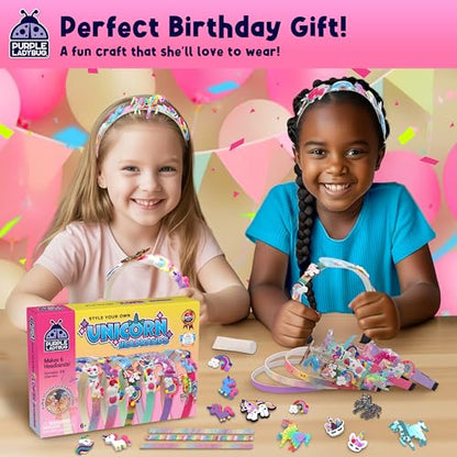 DIY Unicorn Headband for Girls Ages 5+, Mess-Free Birthday Gifts Idea - style: Unicorn Headbands