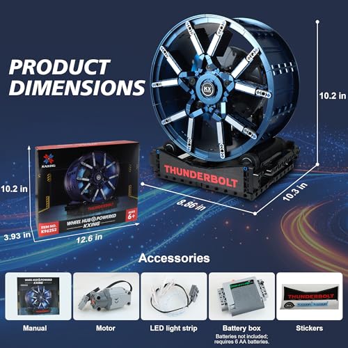Motorized LED Sports Car Wheel Rim Building Blocks 857PCS Kids 8+ - style: T2021