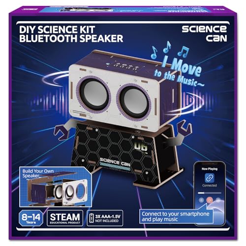 Science Can DIY Bluetooth Speaker Building Kit, STEM Kits for Kids Age 8-10 - style: Bluetooth Speaker