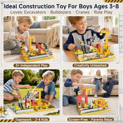 Magnetic Engineering Travel STEM：100PCS Blocks Kit for Boys Ages 3-8 - size: 100PCS