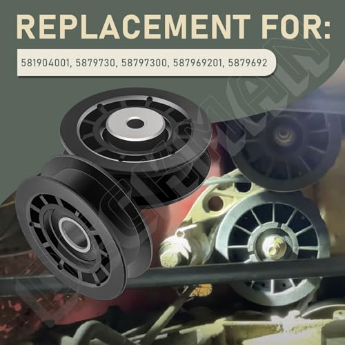 Lawn Mower Idler Pulley 587973001 587969201 for Husqvarna J-onsered Mower - style: 2 x 587973001 Pulley & 1 x 587969201 Pulley