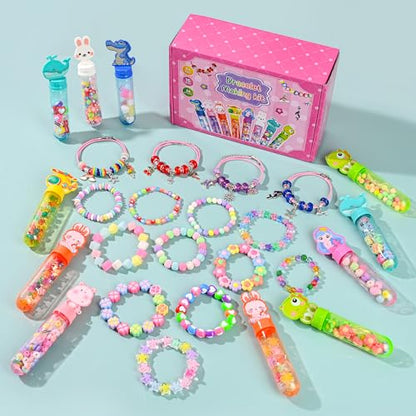 Ulema 24Pack Bracelet Wands,Charm Bracelet Jewelry Making Kit,Arts Crafts for Kids, Party Favors Return Gifts Birthday Gifts for Girls Friendship Bracelet Kit Goodie Bags.