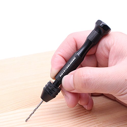Precision Pin Vise Hand Drill Manual w/Micro Twist Drill Bits Set 0.5-3.0mm
