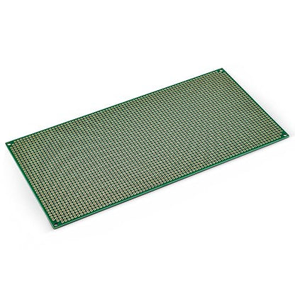Double Sided ENIG Perf Board, PCB Board, Electronic Circuit Board for DIY Prototype Circuit, FR4, Plated Through Hole Solder Prototype Board, ST-PERF (4" x 8") - style: 4" x 8"