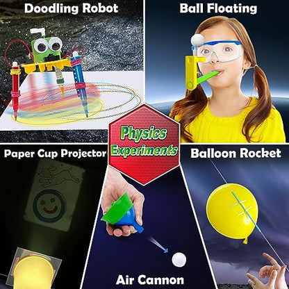 UNGLINGA 150 Experiments Science Kits for Kids Chemistry Lab S.T.E.MToys - style: science kit with 150 experiments