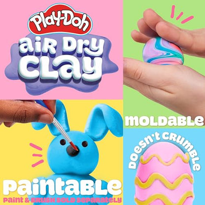 Play-Doh Scented Air Dry Clay, 3-Pack Spring Bundle, Includes 1 Green Watermelon, 1 Blue Cotton Candy, 1 Pink Bubblegum - color: Spring