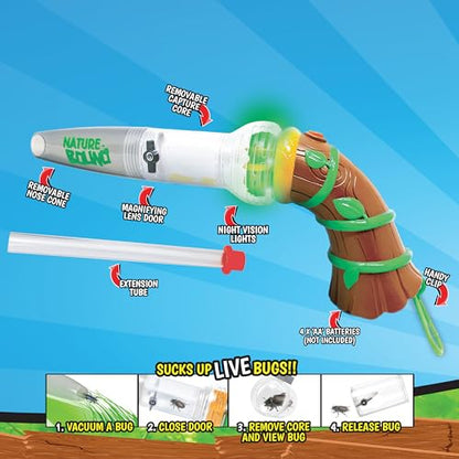 Nature Bound Bug Catcher Toy, Eco-Friendly Bug Vacuum, Catch and Release Indoor/Outdoor Play, Ages 3 to 12, Complete Kit for Kids (Upgraded Style) - style: Upgraded
