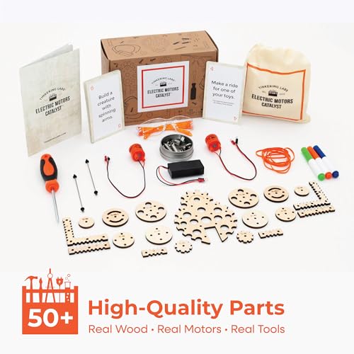 Tinkering Labs STEM Kits for Kids Age 8-10 | Inventors Kids Science Kit, Robot Building, and Engineering with Electricity Circuits | Coolest DIY Toys and Best Birthday Gifts for 10 Year Old Boy Girl