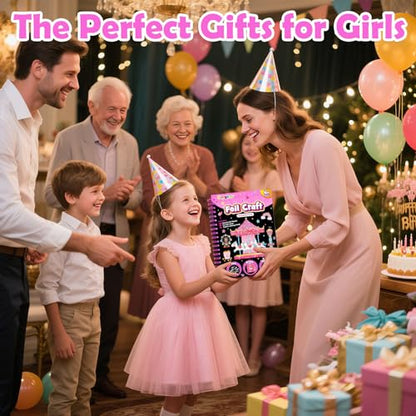 FUNNYB&G Foil Art Craft Kit for Kids, Sparkly Birthday Gift Toy for Girls - style: Amusement Park