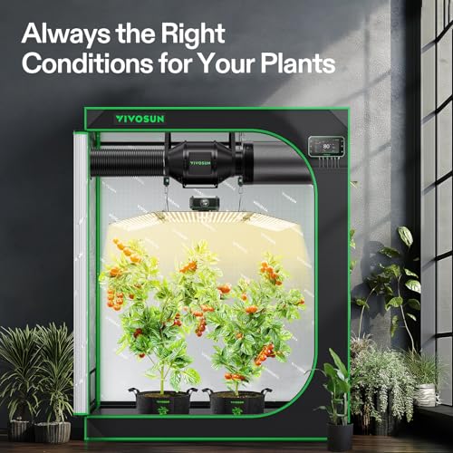 VIVOSUN Smart Grow Tent Kit 2x4, 2-Plant WiFi-Integrated Grow System - size: 48"x24"x60"