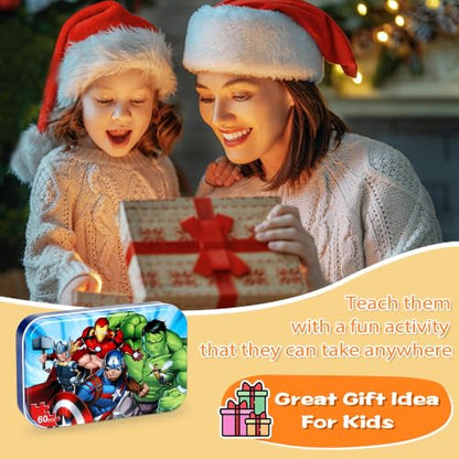 LELEMON Puzzles for Kids Ages 4-6, 60 Piece Puzzles for Kids Ages 4-8 - color: Green