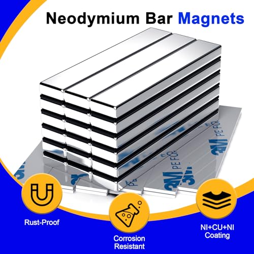 Powerful Neodymium Bar Magnets, 24 Pack N52 Heavy Duty Magnet, 60x10x5mm - size: 60x10x5 mm, style: 24 Pack