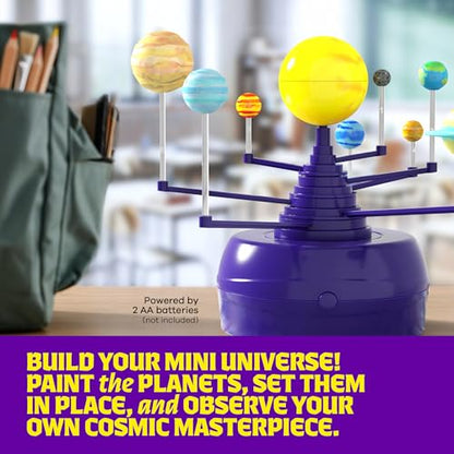 360° Orbiting Solar System for Kids - Paint & Build Model Kit - Craft Kit