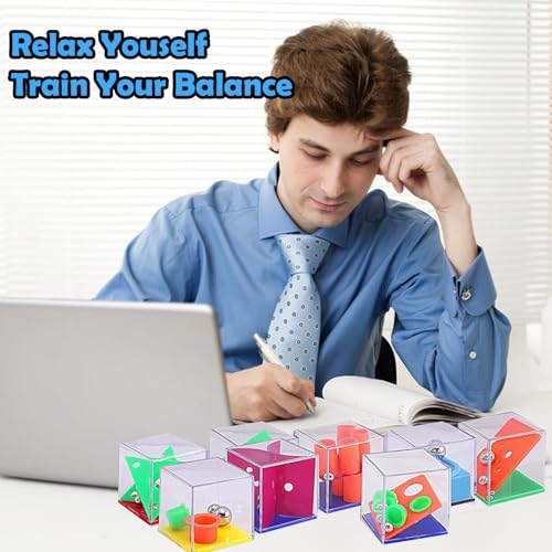 24 PCS Brain Teaser Puzzles for Kids,Balance IQ Maze Game 1.57 in
