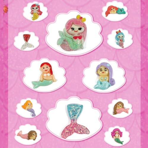 12-Pack Mermaid Discovery Set for Kids - Exciting Seashell Digging Adventure - Educational Princess Collection of Mystical Sea Life - style: Mermaids