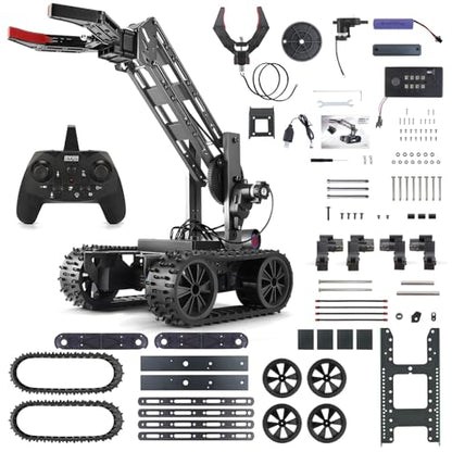 Robotic Arm Kit, Science Projects for Kids Ages 8-12, Cool Electronic Robot Kit for Boys & Girls to Learn Programming/Techology, Educational Toy Building Kits for Beginners, Xmas Birthday Gift.