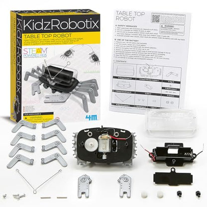 4M 5576 Table Top Robot - DIY Robotics Stem Toys, Engineering Edge Detector Gift for Kids & Teens, Boys & Girls (Packaging May Vary) - style: Table Top Robot