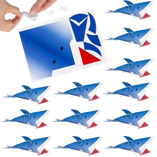 Fun Express Segmented Paper Shark Origami Craft Kit - Makes 12