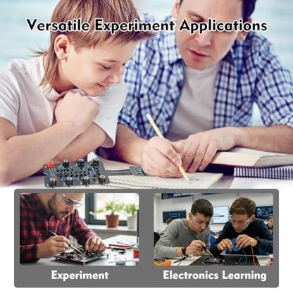 PEMENOL NE555 Timer Soldering Kit, DIY Breathing LED Electronics Project Board with Through-Hole Components, STEM Circuit Learning Kit for Students, Makers & Electronics Beginners