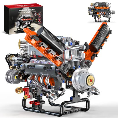 V8 Engine Model Kit, 767 PCS Mini Car Engine Building Sets